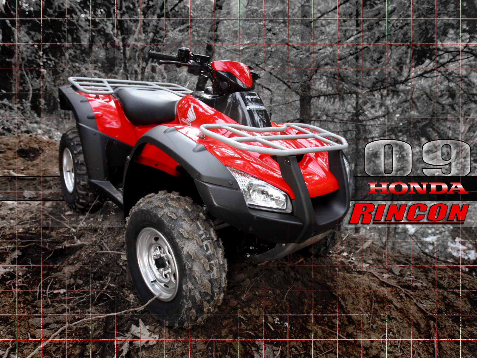 2009款本田FourTrax Rincon 700摩托车图片1